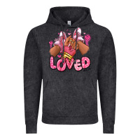Loved Valentine's Day Afro Girl Sneakers Vintage Hoodie | Teevron