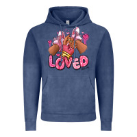 Vintage Denim loved valentine's day afro girl sneakers Vintage Hoodie - RanaPortraitStore