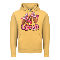 Vintage Mustard loved valentine's day afro girl sneakers Vintage Hoodie - RanaPortraitStore