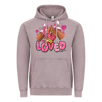 Vintage Zinc loved valentine's day afro girl sneakers Vintage Hoodie - RanaPortraitStore