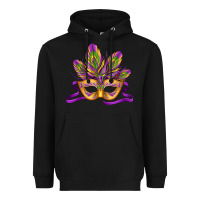 Black mardi gras carnival mask Heavyweight Hoodie - Jasminsmagicworld