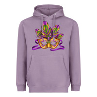 Lavender mardi gras carnival mask Heavyweight Hoodie - Jasminsmagicworld