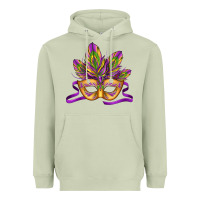 Matcha mardi gras carnival mask Heavyweight Hoodie - Jasminsmagicworld