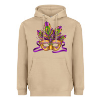Mushroom mardi gras carnival mask Heavyweight Hoodie - Jasminsmagicworld