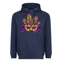 Navy mardi gras carnival mask Heavyweight Hoodie - Jasminsmagicworld