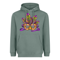 Sage mardi gras carnival mask Heavyweight Hoodie - Jasminsmagicworld