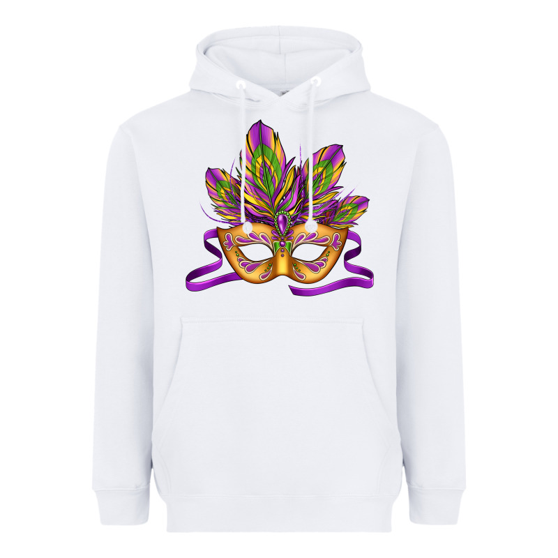 Mardi Gras Carnival Mask Heavyweight Hoodie by Jasminsmagicworld | Teevron