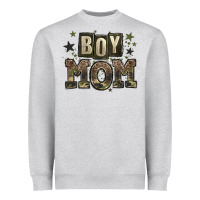 Heather Grey boy mom Heavyweight Sweatshirt - Zillion Design Studio