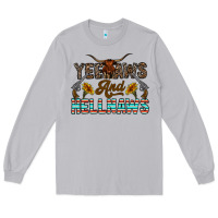 Moon Dust yeehaws and hellnaws Long Sleeve Tee - CowhideDigitalArt