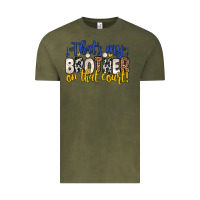 Vintage Olive that s my brother on that court Vintage Tee - Zillion Design Studio