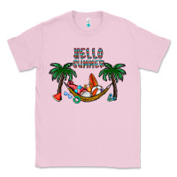 Bubblegum Pink hello summer Classic Tee - CowhideDigitalArt