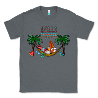 Charcoal Heather hello summer Classic Tee - CowhideDigitalArt