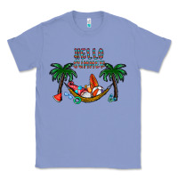 Colony Blue hello summer Classic Tee - CowhideDigitalArt