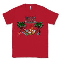 Red hello summer Classic Tee - CowhideDigitalArt