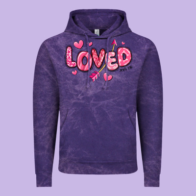 Loved Valentines Day Vintage Hoodie Designed By Ranaportraitstore