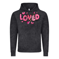 Vintage Black loved valentines day Vintage Hoodie - RanaPortraitStore