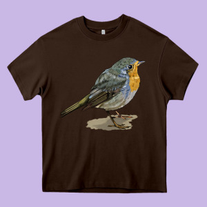 Yellow Breast Heavy Core Tee Designed By Lillyallendesigns