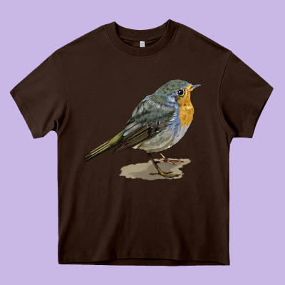 Yellow Breast Heavy Core Tee Designed By Lillyallendesigns