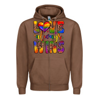 Chestnut love always wins Zipper Hoodie - JahusDesignShop