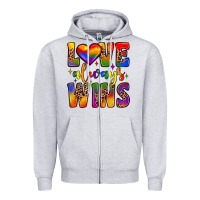 Love Always Wins Zipper Hoodie | Teevron