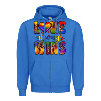 True Royal love always wins Zipper Hoodie - JahusDesignShop