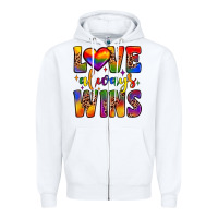White love always wins Zipper Hoodie - JahusDesignShop
