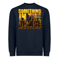 Navy something in the orange western Heavyweight Sweatshirt - texasbilliewilder
