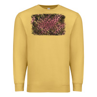 Antique Gold Camouflage Pink Leopard Background Premium Sweatshirt - Jasminsmagicworld