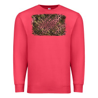 Cardinal Camouflage Pink Leopard Background Premium Sweatshirt - Jasminsmagicworld