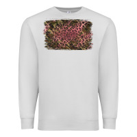 Dove Grey Camouflage Pink Leopard Background Premium Sweatshirt - Jasminsmagicworld