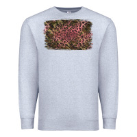 Heather Grey Camouflage Pink Leopard Background Premium Sweatshirt - Jasminsmagicworld