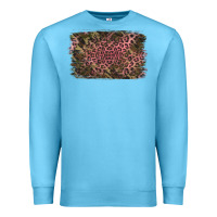 Ocean Blue Camouflage Pink Leopard Background Premium Sweatshirt - Jasminsmagicworld