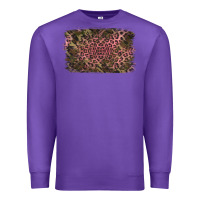 Purple Camouflage Pink Leopard Background Premium Sweatshirt - Jasminsmagicworld
