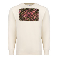 Sandshell Camouflage Pink Leopard Background Premium Sweatshirt - Jasminsmagicworld