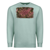 Seafoam Camouflage Pink Leopard Background Premium Sweatshirt - Jasminsmagicworld