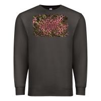 Smoke Camouflage Pink Leopard Background Premium Sweatshirt - Jasminsmagicworld