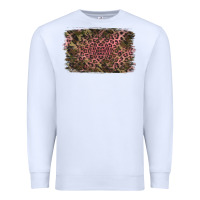 White Camouflage Pink Leopard Background Premium Sweatshirt - Jasminsmagicworld