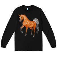 Black horse Long Sleeve Tee - FaDigitalArtStudio