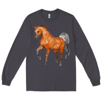 Smoke horse Long Sleeve Tee - FaDigitalArtStudio