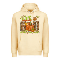 Pina Colada with god all things are possible Premium Hoodie - NancyCooperArtShop