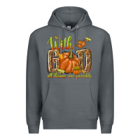 Rock with god all things are possible Premium Hoodie - NancyCooperArtShop