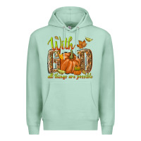 Seafoam with god all things are possible Premium Hoodie - NancyCooperArtShop