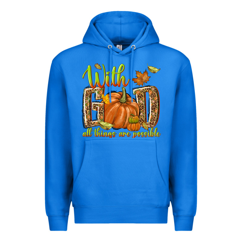 With God All Things Are Possible Premium Hoodie by NancyCooperArtShop | Teevron
