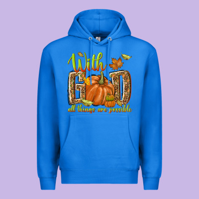 With God All Things Are Possible Premium Hoodie Designed By Nancycooperartshop