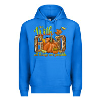 True Royal with god all things are possible Premium Hoodie - NancyCooperArtShop