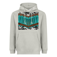 Moon Dust western cowhide leopard turquoise fringed Heavyweight Hoodie - BarkalooDesign