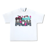White moto mom Urban Heavy Tee - texasbilliewilder