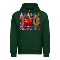 Forest Green 100 colorful day s Urban Hoodie - Artiststas