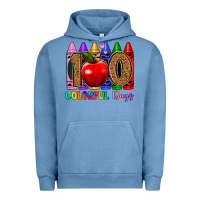 Pigment Pebble Blue 100 colorful day s Urban Hoodie - Artiststas