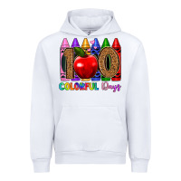 White 100 colorful day s Urban Hoodie - Artiststas